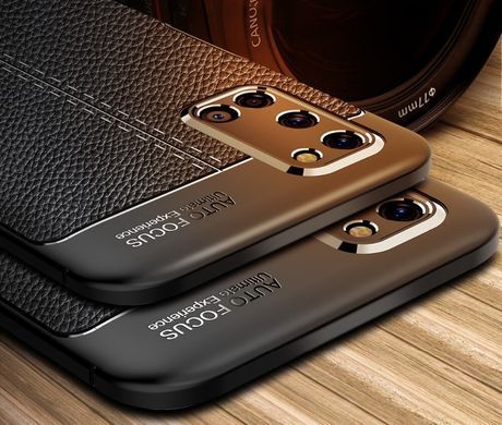 Защитный чехол Leather для Oppo A52 / A72 / A92 Черный
