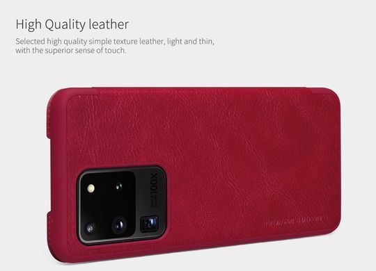 Чохол-книжка Nillkin Qin для Samsung G988B Galaxy S20 Ultra Червоний
