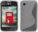 Чехол TPU S-line для LG D160 / D170 L40 Прозрачный