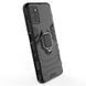 Защитный чехол Strong Guard Ring для Xiaomi Poco M3 Черный