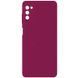 Захисний чохол Liquid Case Full Camera для Samsung A037F Galaxy A03s Малиновий