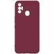 Защитный чехол Liquid Case Full Camera для Tecno Spark 7 Малиновый