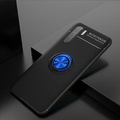 Защитный чехол Color Ring для Oppo A91 / Reno 3 Черный / Синий