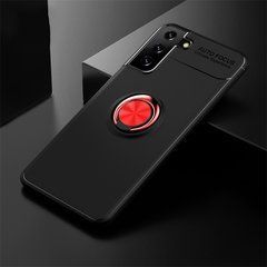 Защитный чехол Color Ring для Samsung Galaxy S21 Черный / Красный