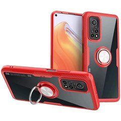 Захисний чохол Crystal Ring для Xiaomi Mi 10T / Mi 10T Pro Червоний