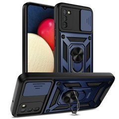 Защитный чехол Kvadrat Ring Lock для Samsung A025 Galaxy A02s Темно-синий