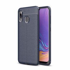 Защитный чехол Leather для Samsung A205F Galaxy A20 / A305F Galaxy A30 2019 Черный