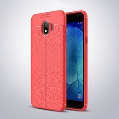 Захисний чохол Leather для Samsung J400 Galaxy J4 2018 Червоний