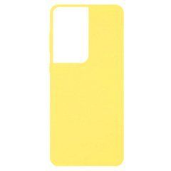 Защитный чехол TPU Softon для Samsung Galaxy S21 Ultra Желтый