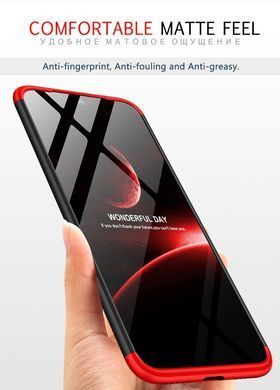 Защитный чехол GKK Full 360 для Xiaomi Redmi 7 Черный / Красный