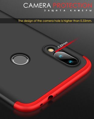 Защитный чехол GKK Full 360 для Xiaomi Redmi 7 Черный / Красный