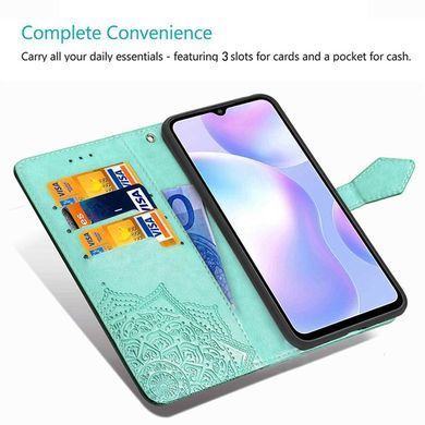 Чехол-книжка Art Book для Xiaomi Redmi 9A Бирюзовый