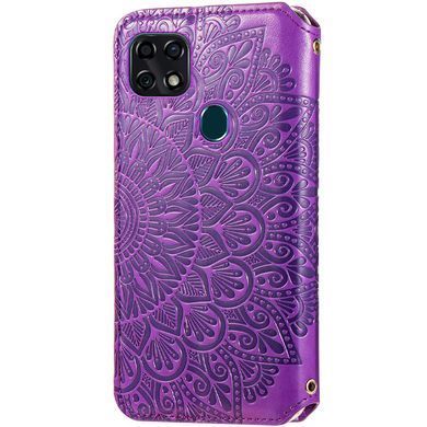 Чехол-книжка Flower Book для ZTE Blade 20 Smart Фиолетовый