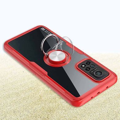 Захисний чохол Crystal Ring для Xiaomi Mi 10T / Mi 10T Pro Червоний