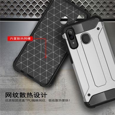 Защитный чехол Hard Guard для Samsung A205F Galaxy A20 / A305F Galaxy A30 2019 Серебристый