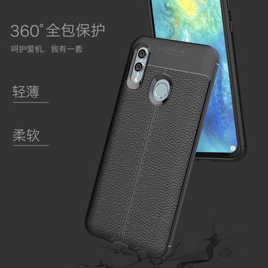 Захисний чохол Leather для Huawei P Smart 2019 / Huawei Honor 10 Lite Чорний