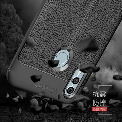 Захисний чохол Leather для Huawei P Smart 2019 / Huawei Honor 10 Lite Чорний