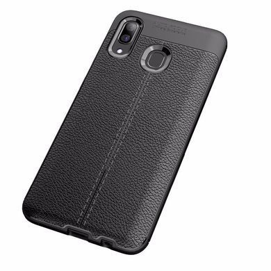 Захисний чохол Leather для Samsung A205F Galaxy A20 / A305F Galaxy A30 2019 Чорний