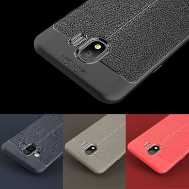 Захисний чохол Leather для Samsung J400 Galaxy J4 2018 Червоний