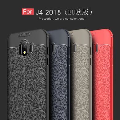 Захисний чохол Leather для Samsung J400 Galaxy J4 2018 Червоний