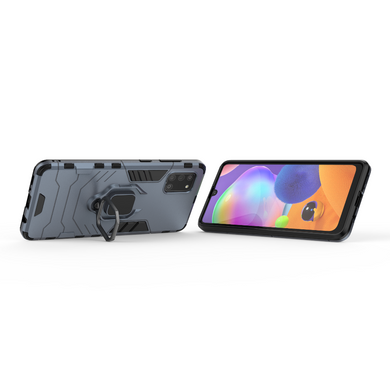 Захисний чохол Strong Guard Ring для Samsung A315F Galaxy A31 Navy