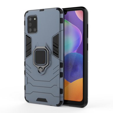 Захисний чохол Strong Guard Ring для Samsung A315F Galaxy A31 Navy