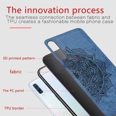 Защитный чехол Textile Decor для Samsung A505F Galaxy A50 / A507F Galaxy A50s / A307F Galaxy A30s Синий