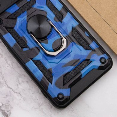 Защитный чехол Camo Ring Lock для Xiaomi Redmi Note 11 Pro (Global) / Note 11 Pro 5G Синий