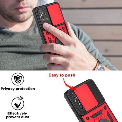 Защитный чехол Kvadrat Ring Lock для Samsung Galaxy A73 5G Красный