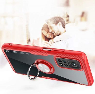 Захисний чохол Crystal Ring для Xiaomi Mi 10T / Mi 10T Pro Червоний