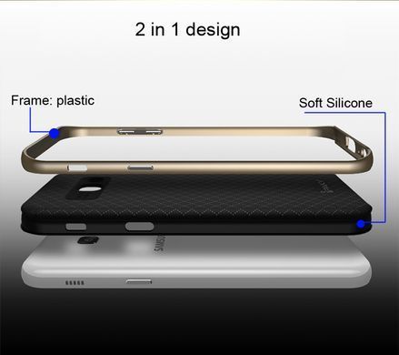 Ударопрочный чохол iPaky TPU+PC для Samsung A320F Galaxy A3 2017 Чорний / Сірий