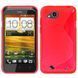 Чехол TPU S-line для HTC Desire VС Красный