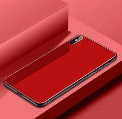 Захисний чохол Glass для iPhone XS Max Червоний