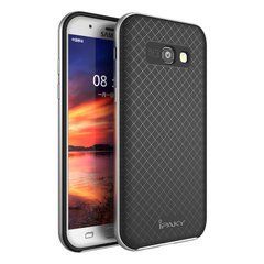Ударопрочный чехол iPaky TPU+PC для Samsung A320F Galaxy A3 2017 Черный / Серебристый