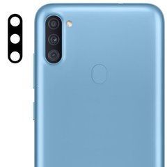 Защитное стекло на камеру Frame для Samsung A115F Galaxy A11 / Galaxy M11 Черный