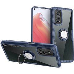Захисний чохол Crystal Ring для Xiaomi Mi 10T / Mi 10T Pro Синій