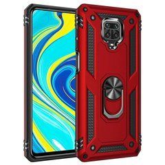 Захисний чохол Kvadrat Ring для Xiaomi Redmi Note 9 Pro / Redmi Note 9S / Redmi Note 9 Pro Max Червоний
