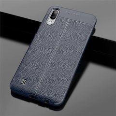 Захисний чохол Leather для Samsung A015F Galaxy A01 Синій