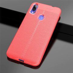 Защитный чехол Leather для Xiaomi Redmi 7 Красный