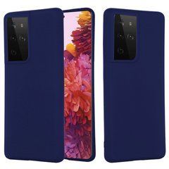 Защитный чехол Liquid Case Full Cover для Samsung Galaxy S21 Ultra Dark Blue