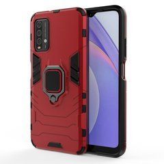 Защитный чехол Strong Guard Ring для Xiaomi Redmi Note 9 4G / Redmi 9T Красный