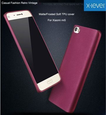 Захисний чохол X-level Guardian для Xiaomi Mi5 Бордовий