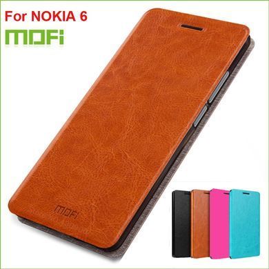 Чохол-книжка MOFI для Nokia 6 2017 Коричневий
