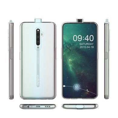 TPU чехол Strong Clear 0,5mm для Oppo Reno 2Z Прозрачный