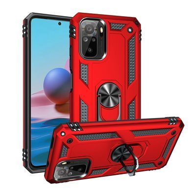 Захисний чохол Kvadrat Ring для Xiaomi Redmi Note 10 / Redmi Note 10S / Poco M5s Червоний