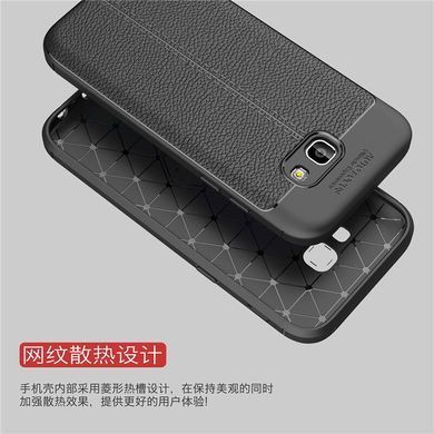 Защитный чехол Leather для Samsung A320F Galaxy A3 2017 Красный