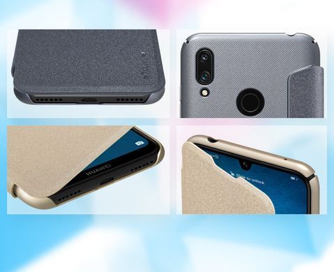 Чохол-книжка Nillkin Sparkle для Huawei Y7 2019 / Huawei Y7 Prime 2019 Золотий