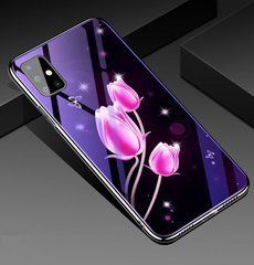 Защитный чехол Fantasy с глянцевыми торцами для Samsung A515F Galaxy A51 2020 (тюльпаны) Розовый