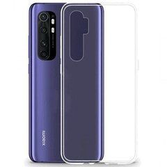 TPU чехол Strong Clear 0,5mm для Xiaomi Mi Note 10 Lite Прозрачный