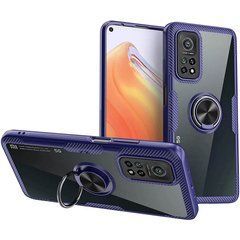 Захисний чохол Crystal Ring для Xiaomi Mi 10T / Mi 10T Pro Темно-синій